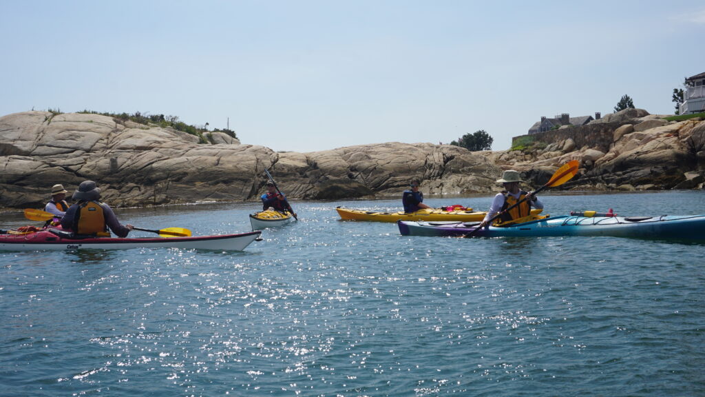 Ocean skills ckayak class in Cohasset MA