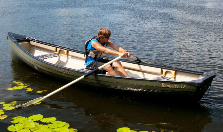 Rowboat - can seat 3 adults, or up to 2 adults and two kids.